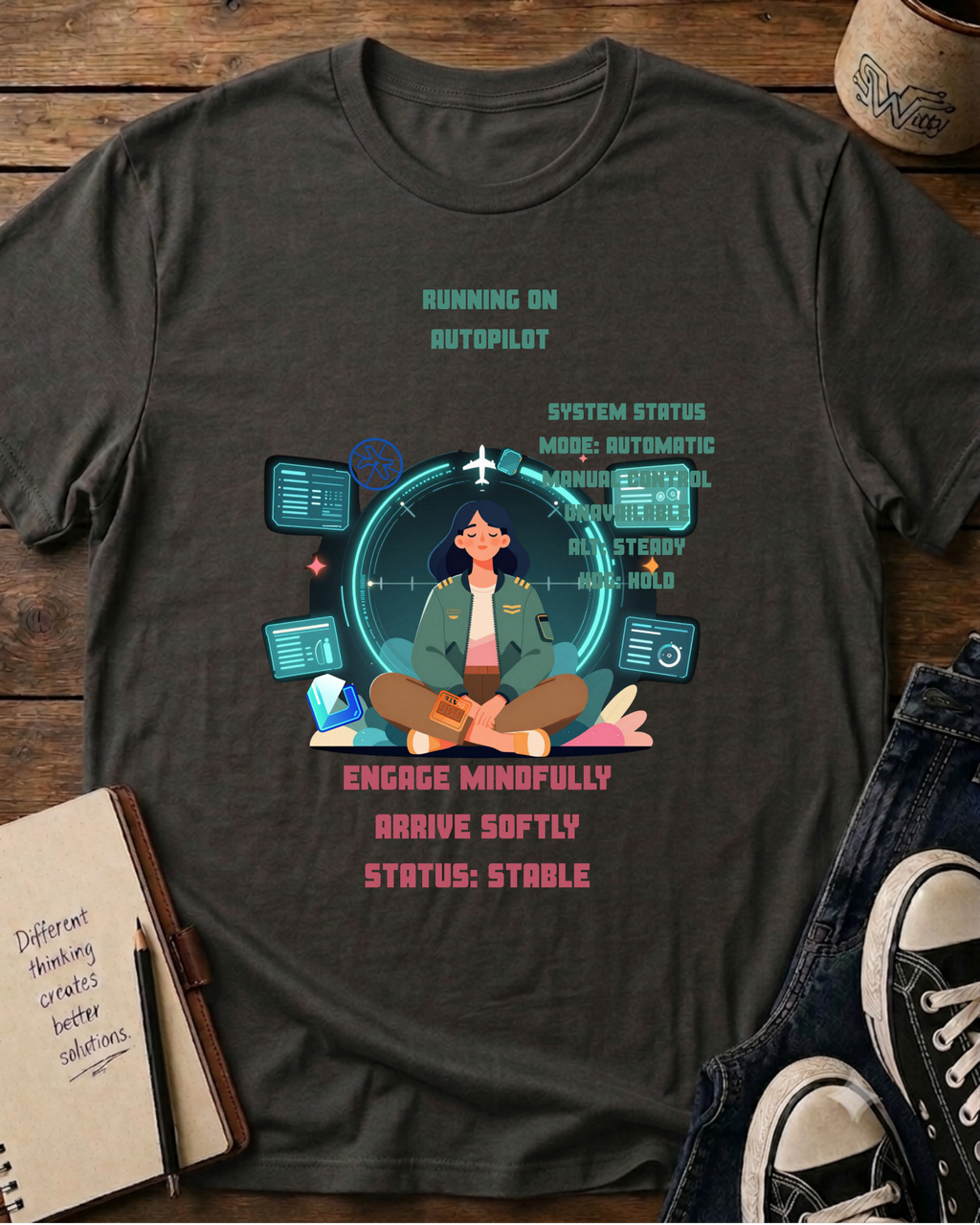AutoPilot - Engage Mindfully - T-shirt