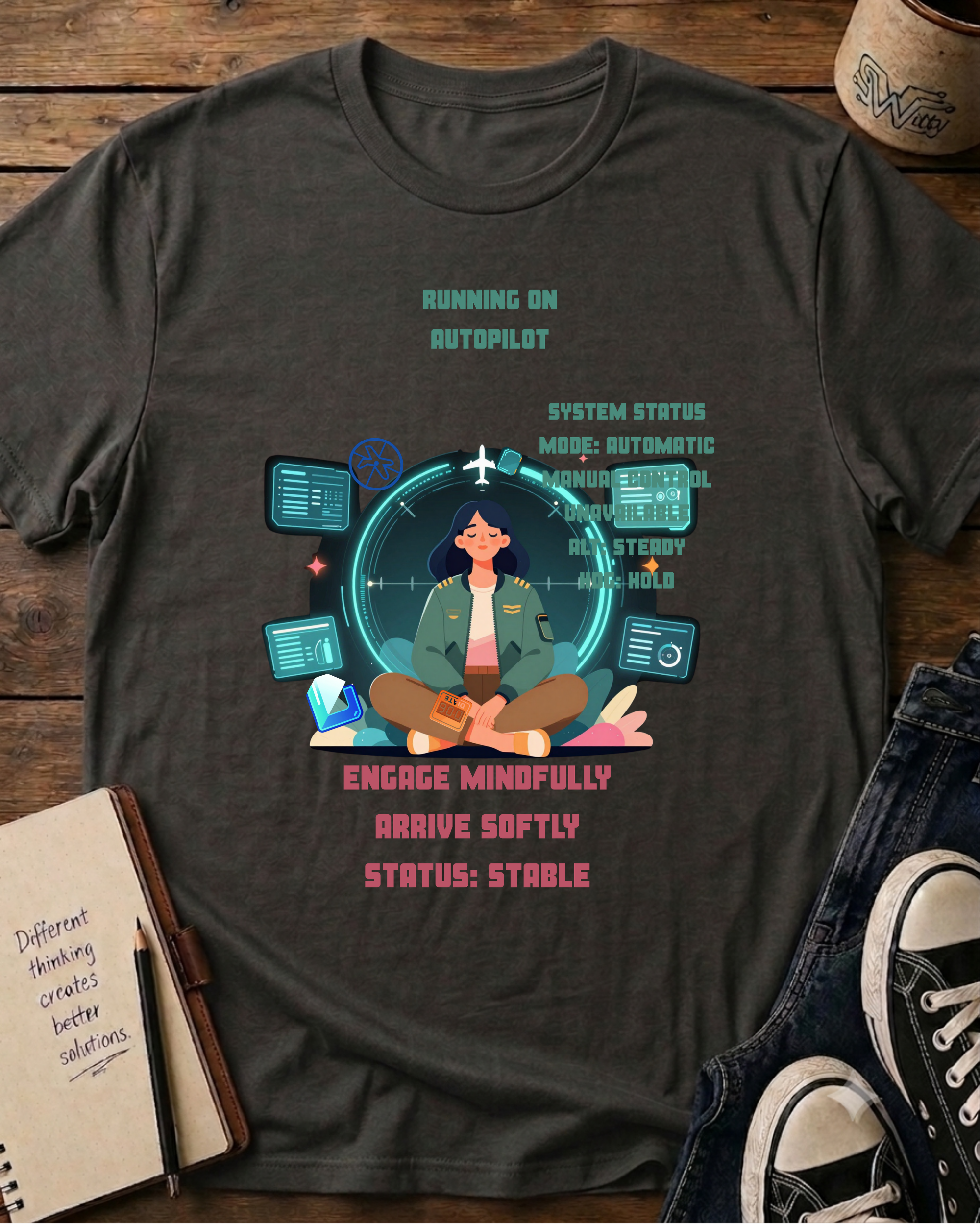 AutoPilot - Engage Mindfully - T-shirt