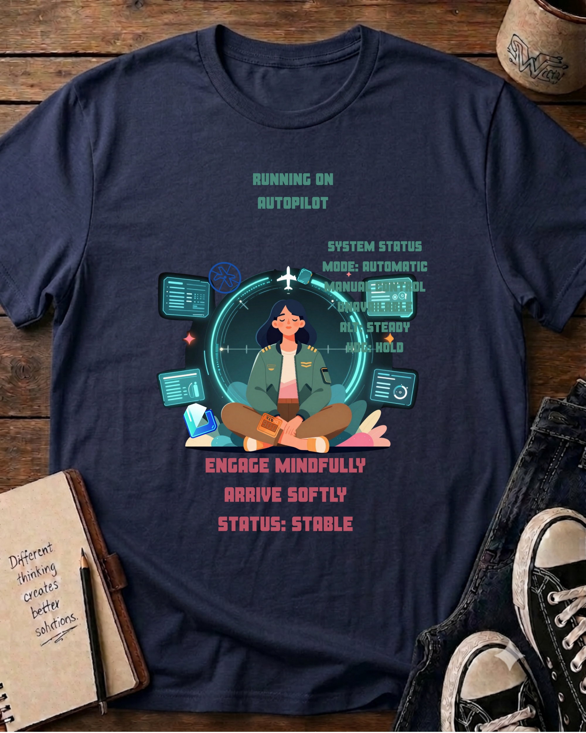 AutoPilot - Engage Mindfully - T-shirt