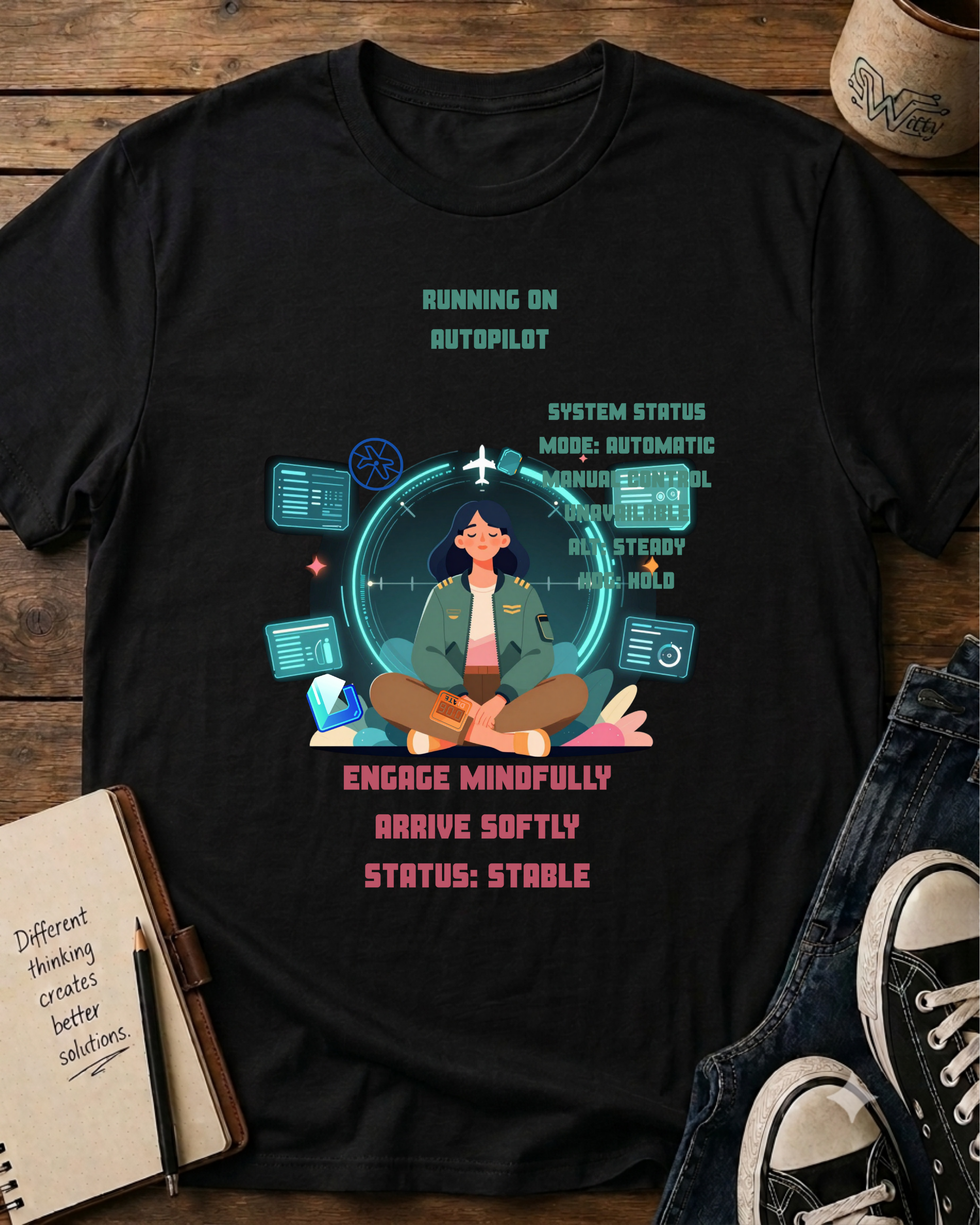 AutoPilot - Engage Mindfully - T-shirt