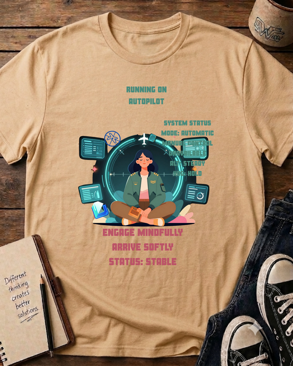 AutoPilot - Engage Mindfully - T-shirt