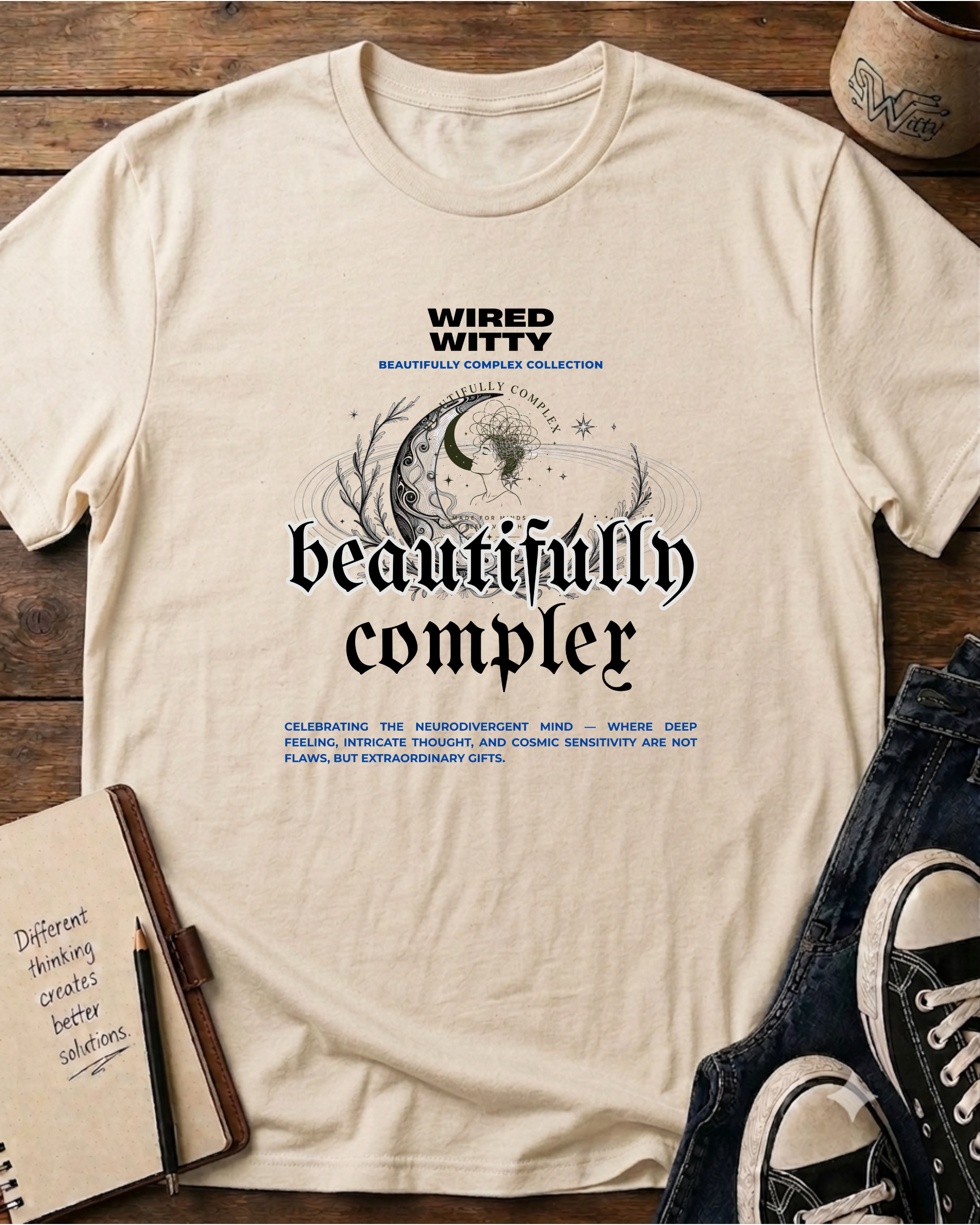 Beautifully Complex - Wired Lady T-shirt