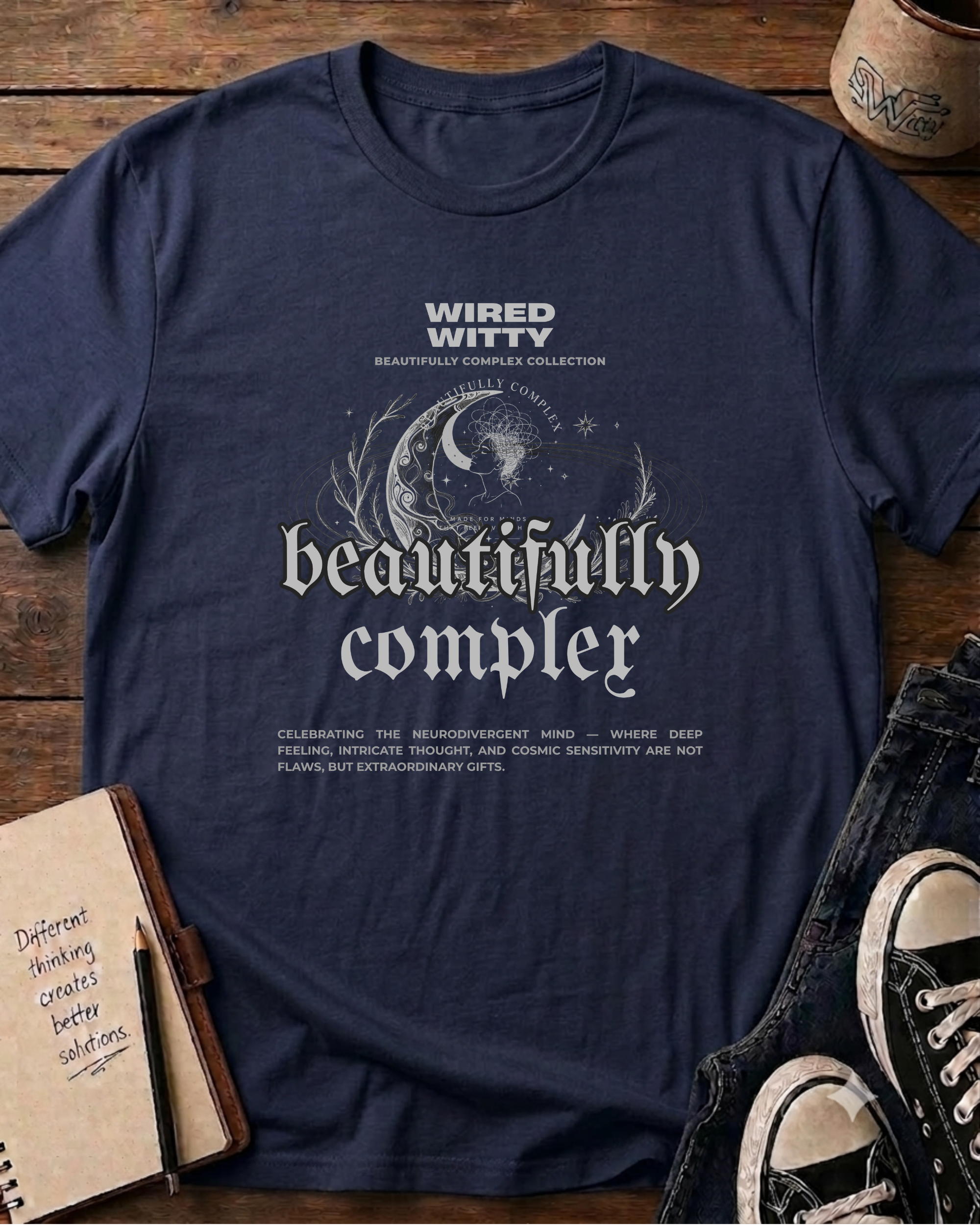 Beautifully Complex - Wired Lady T-shirt