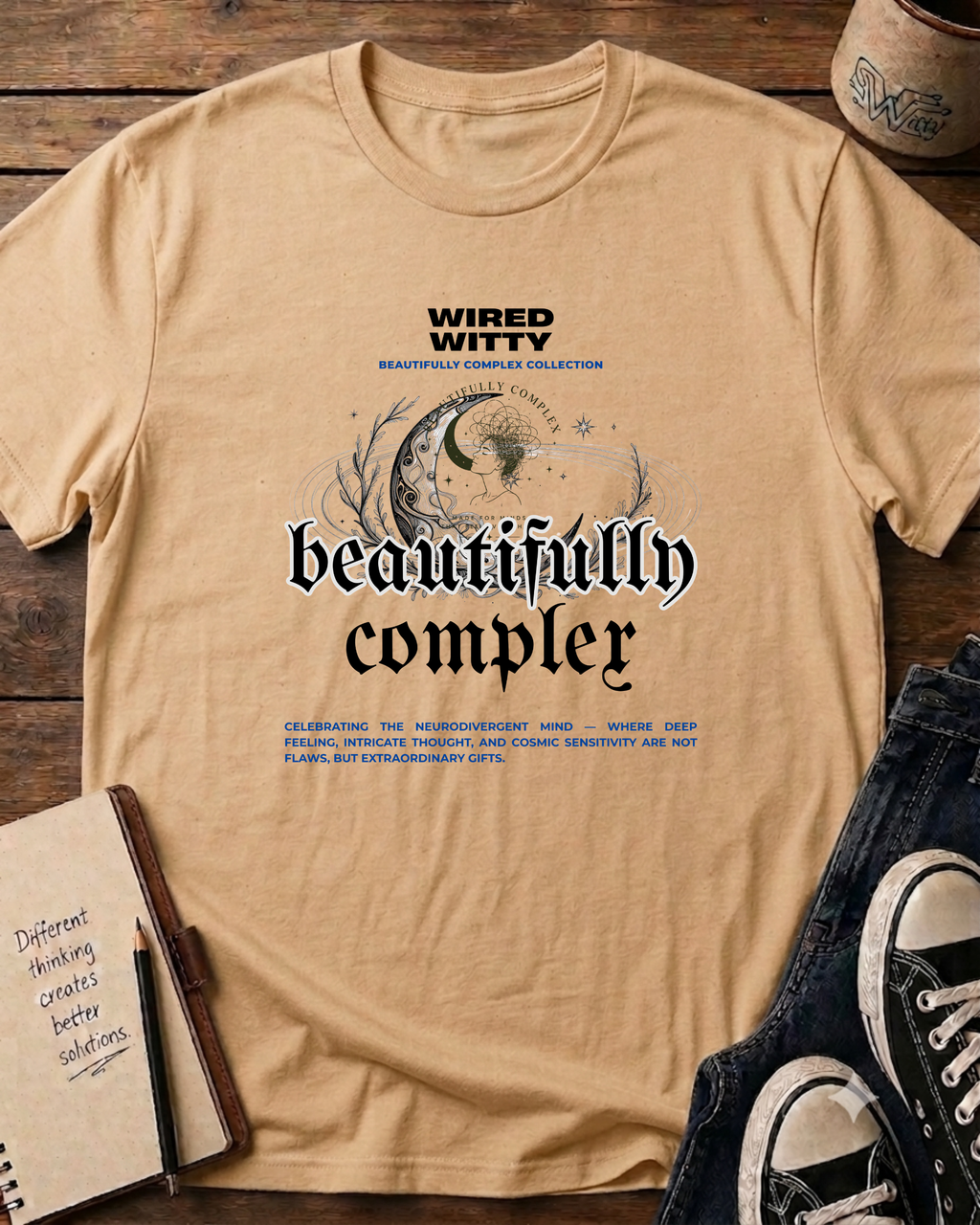 Beautifully Complex - Wired Lady T-shirt