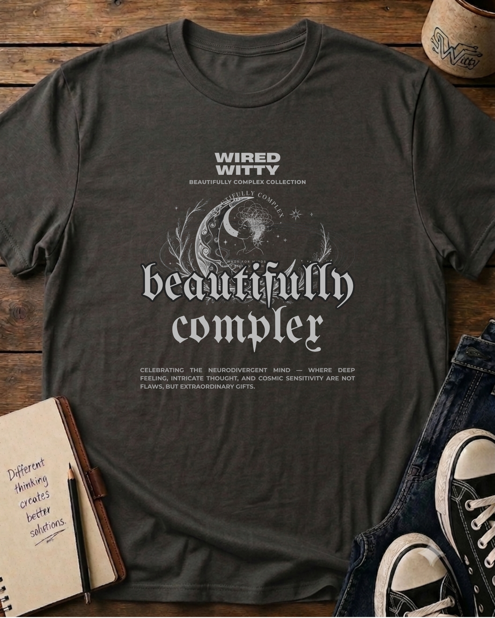 Beautifully Complex - Wired Lady T-shirt