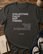 Peace Over Possessions Minimalist T‑Shirt