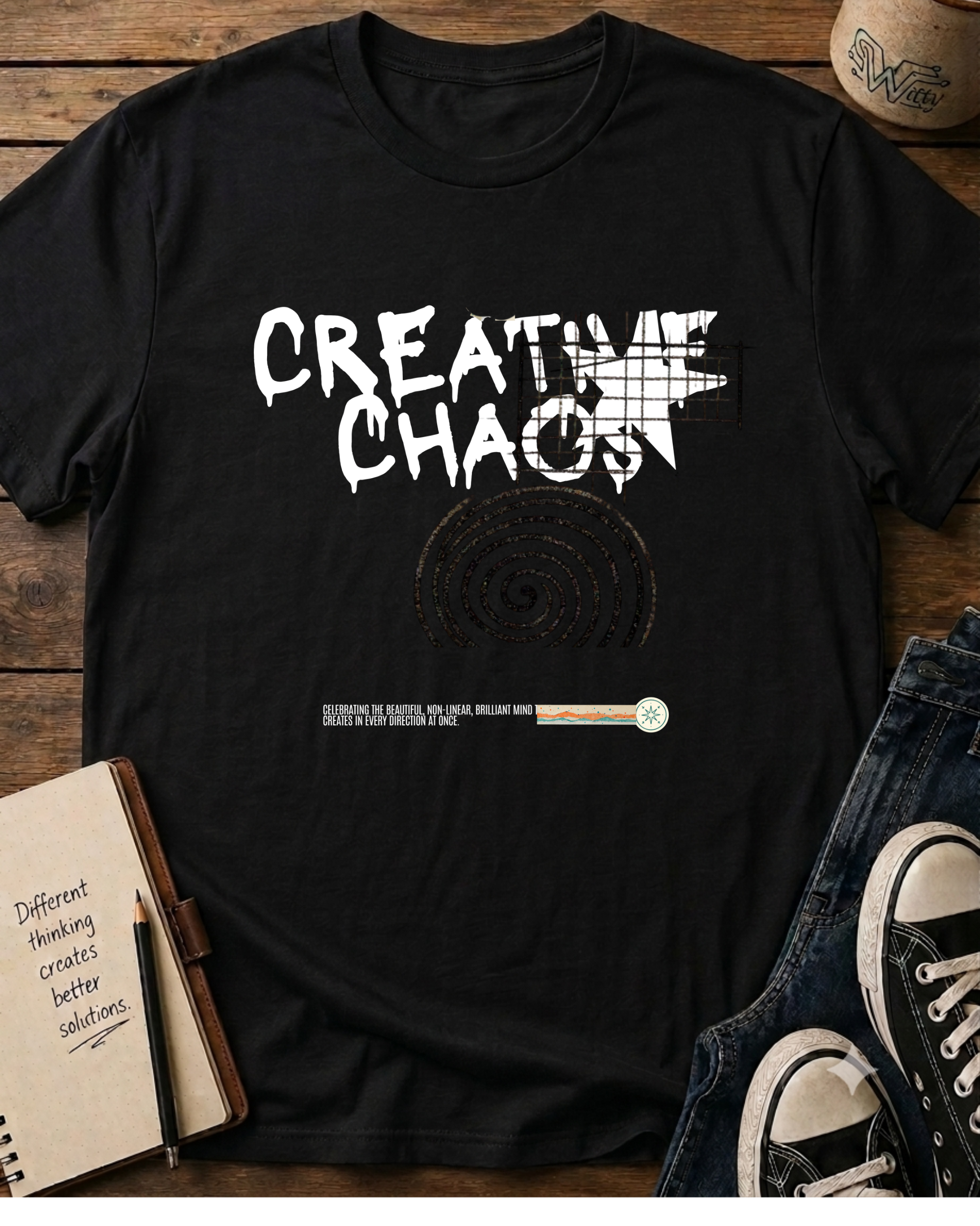 Creative Chaos Musician Graphic T-Shirt