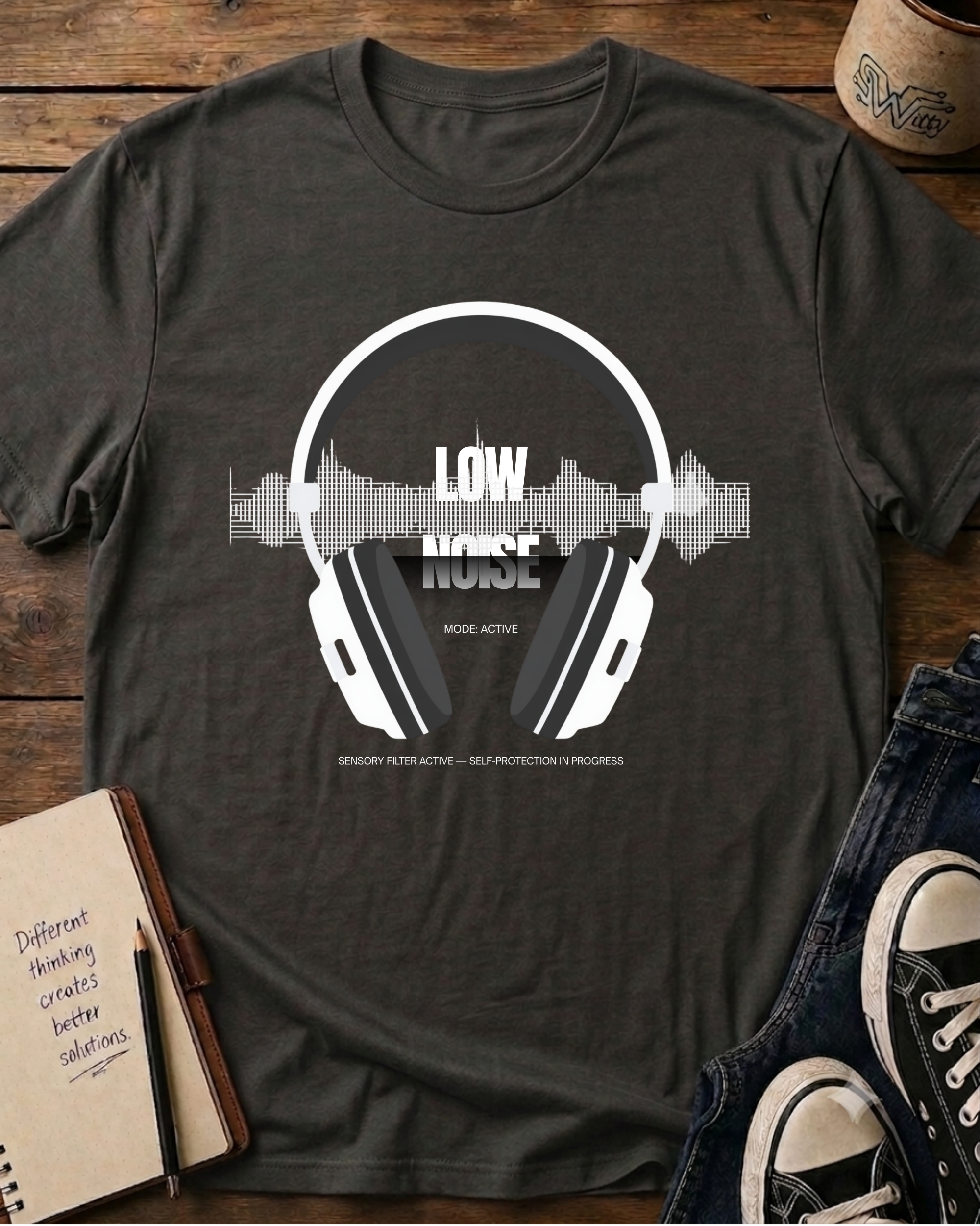 Low Noise Headphones T-Shirt