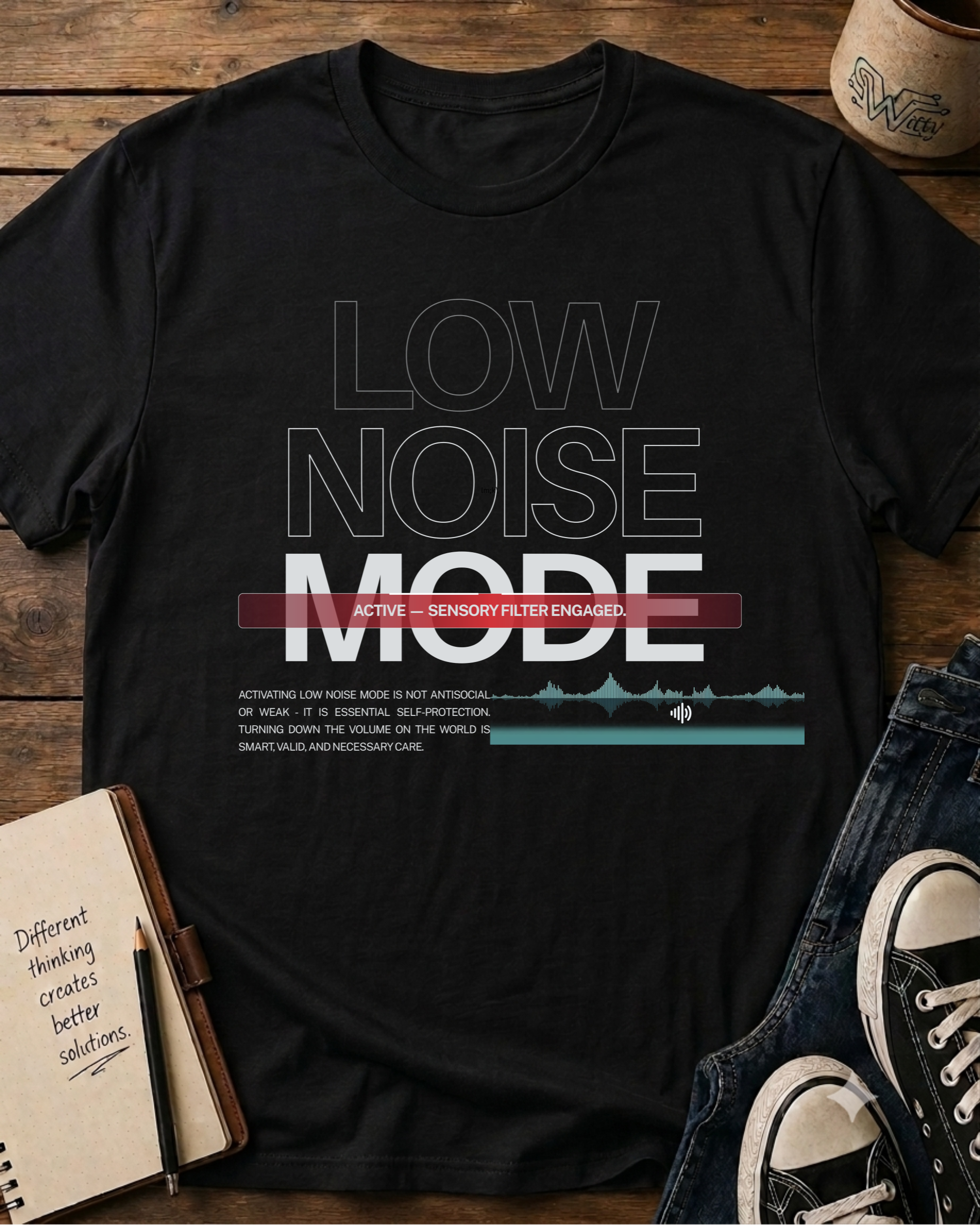 Retro Distressed Audio Vibes T-Shirt