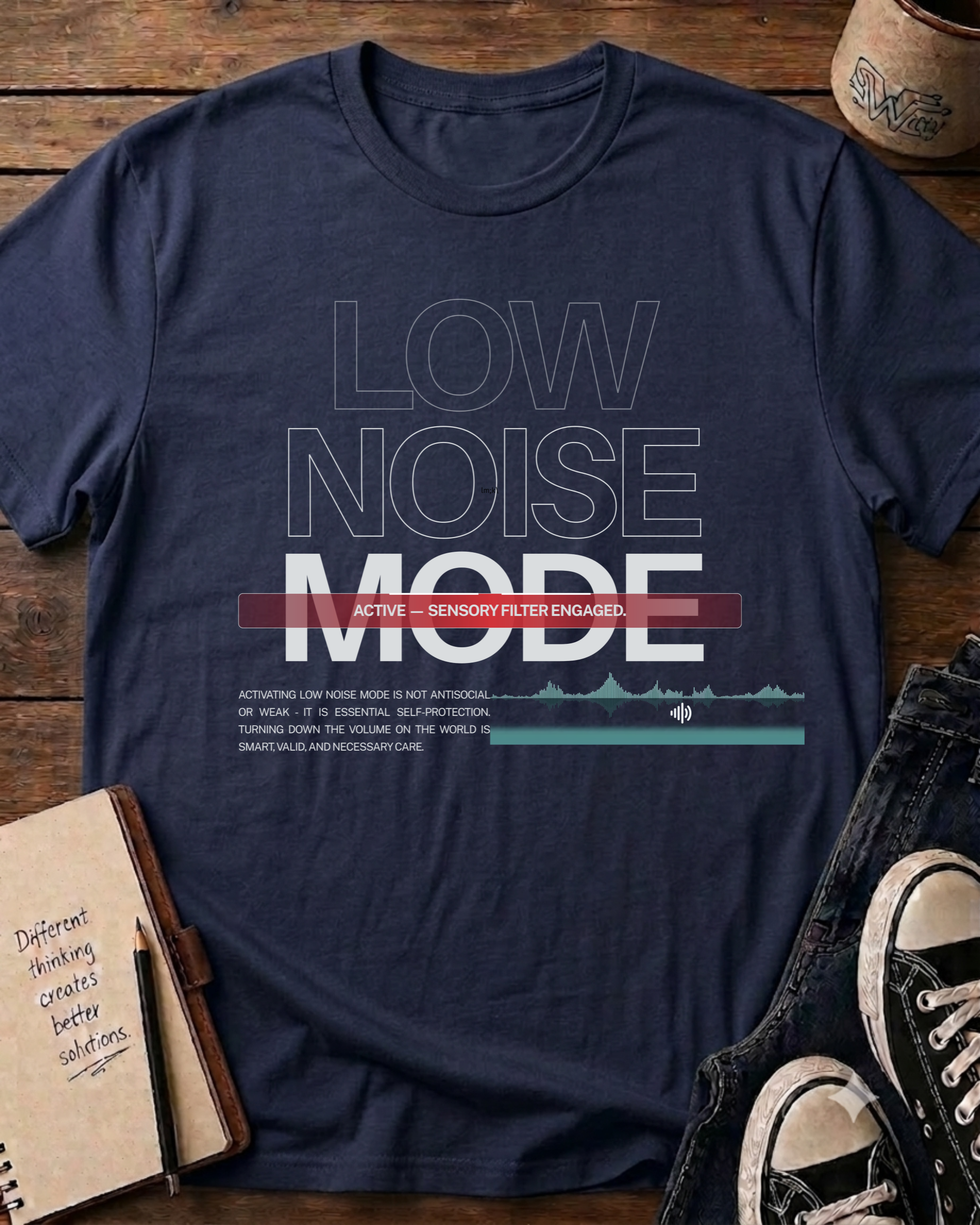 Retro Distressed Audio Vibes T-Shirt