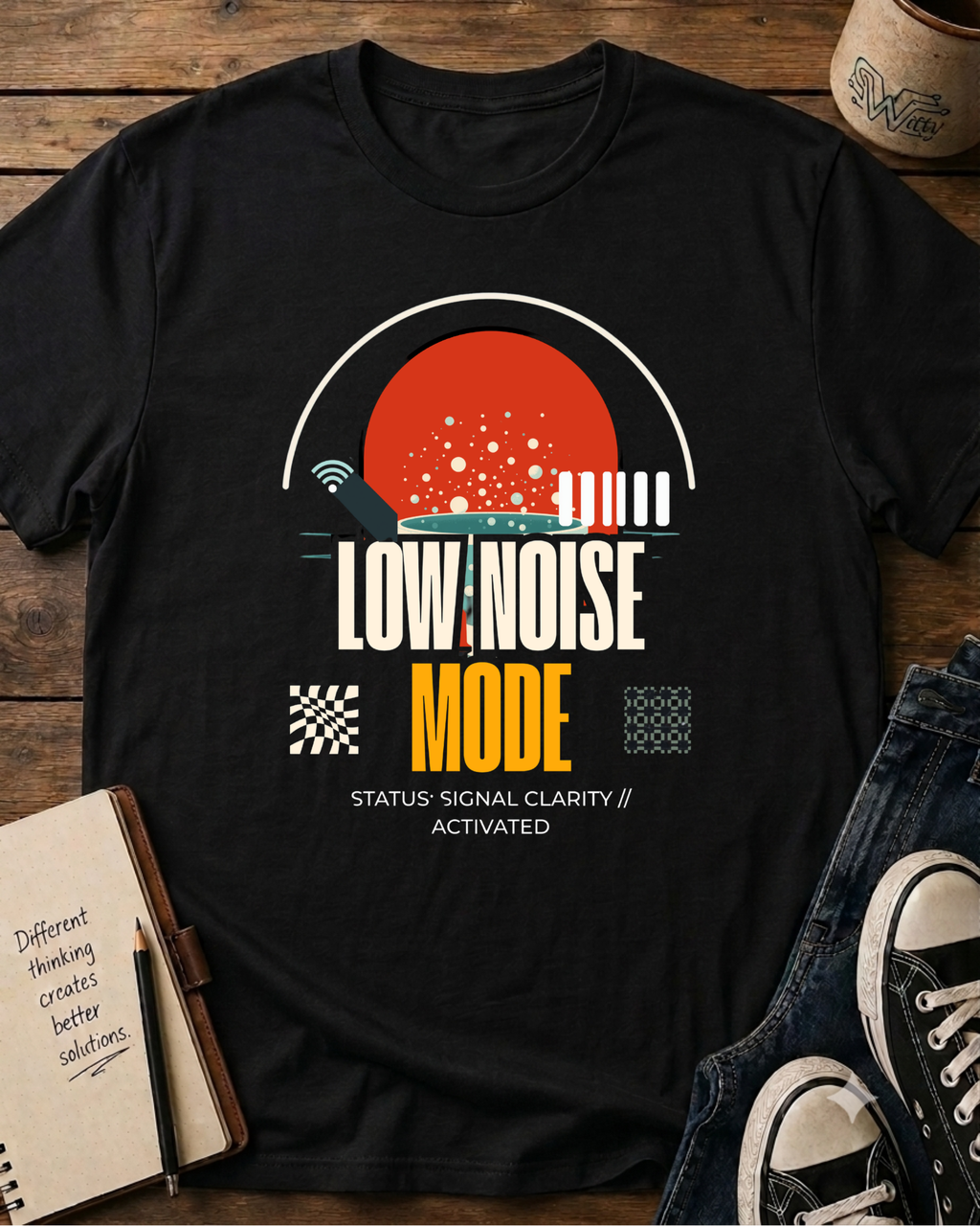Retro Tech Minimalist T-Shirt