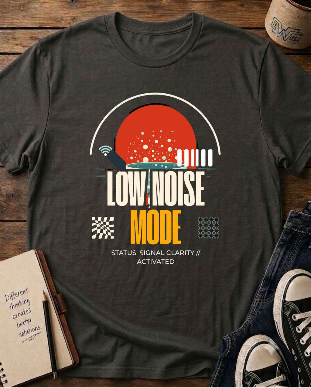 Retro Tech Minimalist T-Shirt