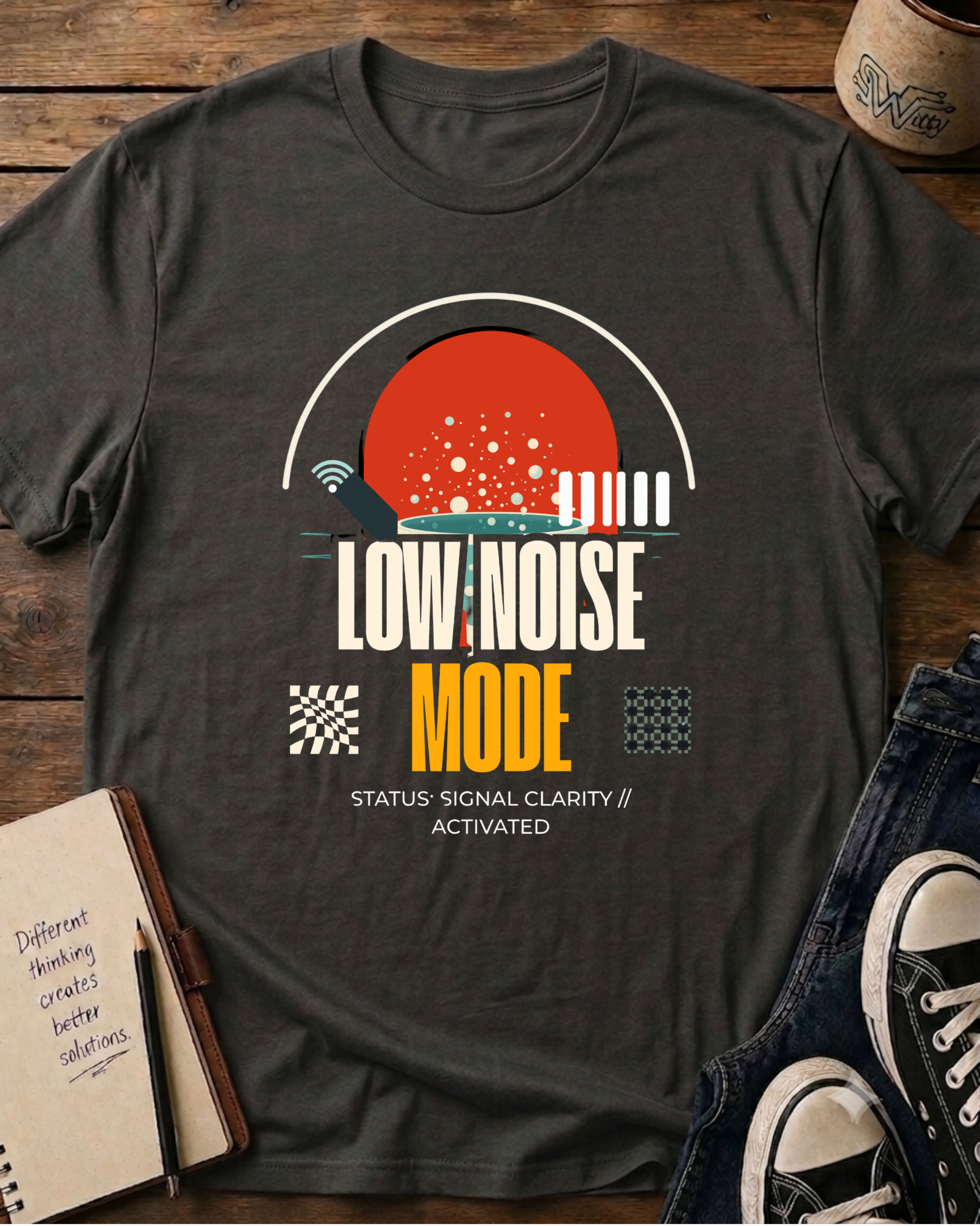Retro Tech Minimalist T-Shirt