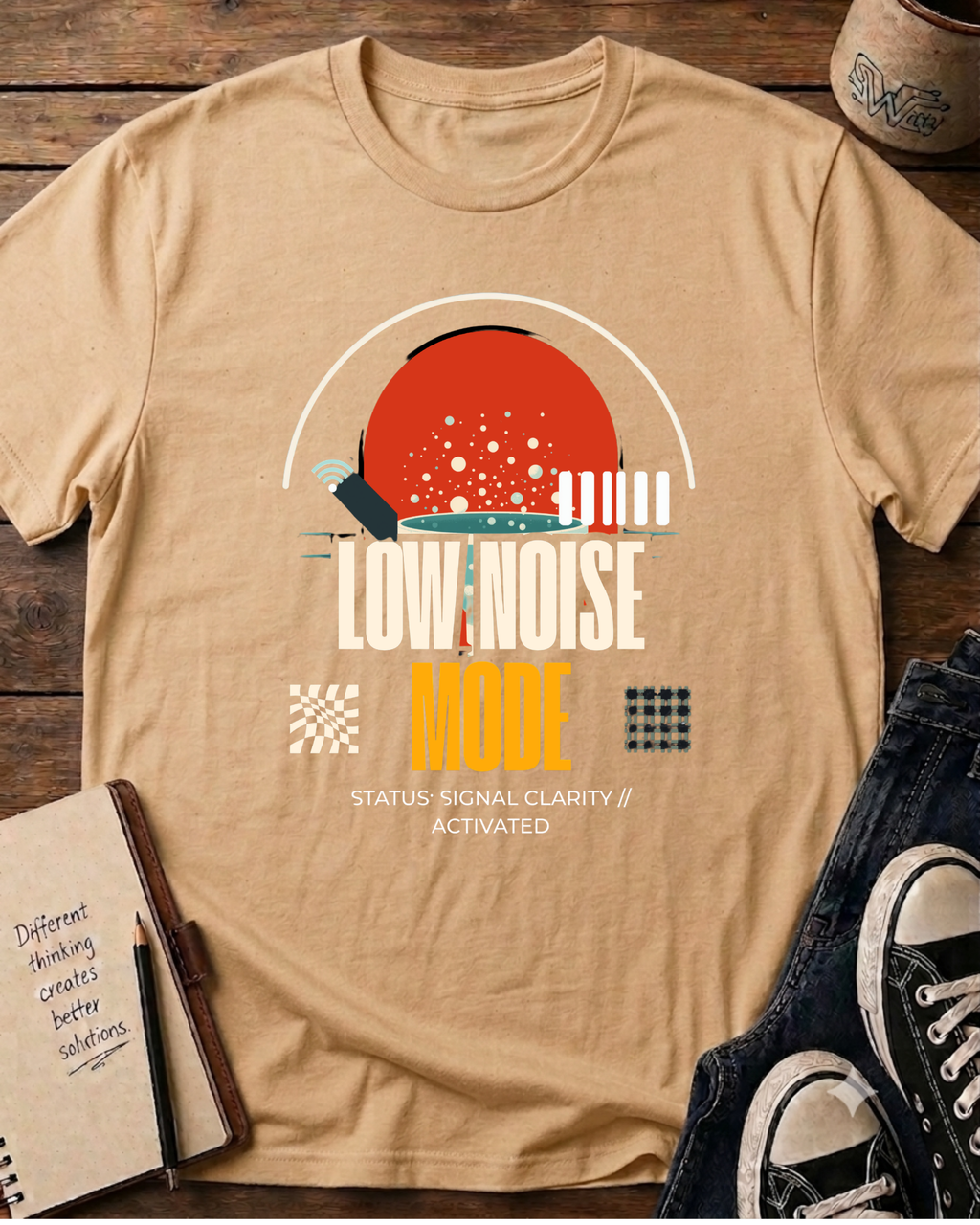 Retro Tech Minimalist T-Shirt
