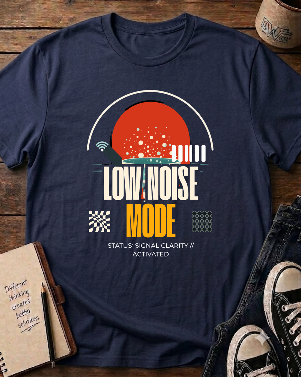 Retro Tech Minimalist T-Shirt
