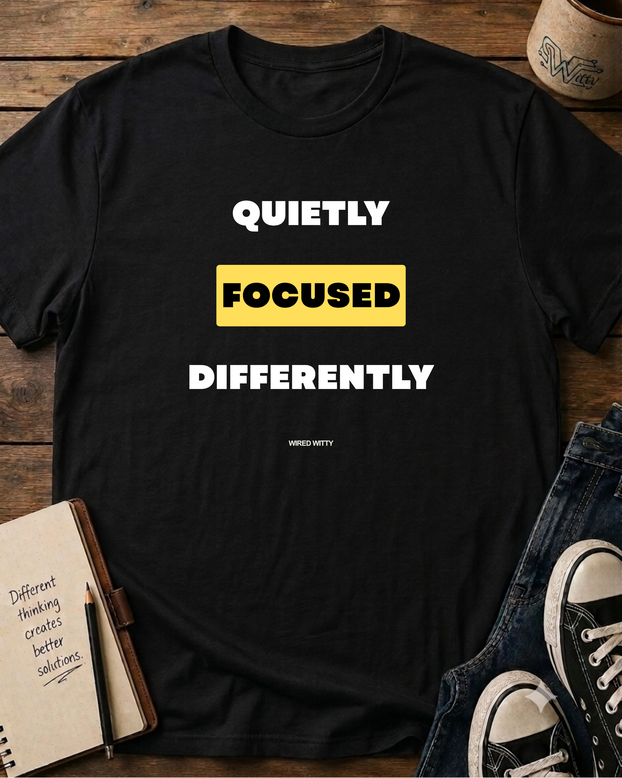 Quietly Focused Differently T-Shirt