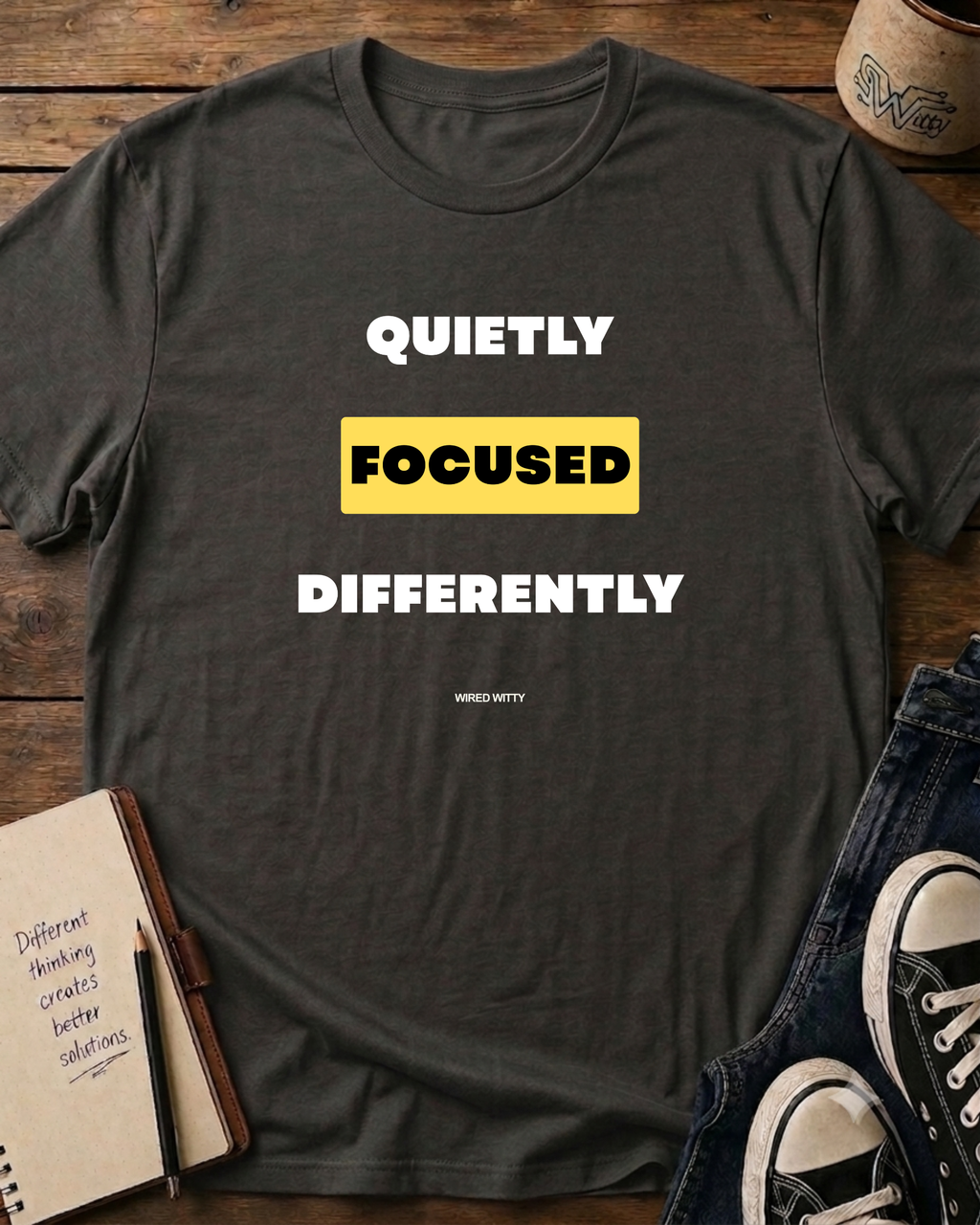 Quietly Focused Differently T-Shirt