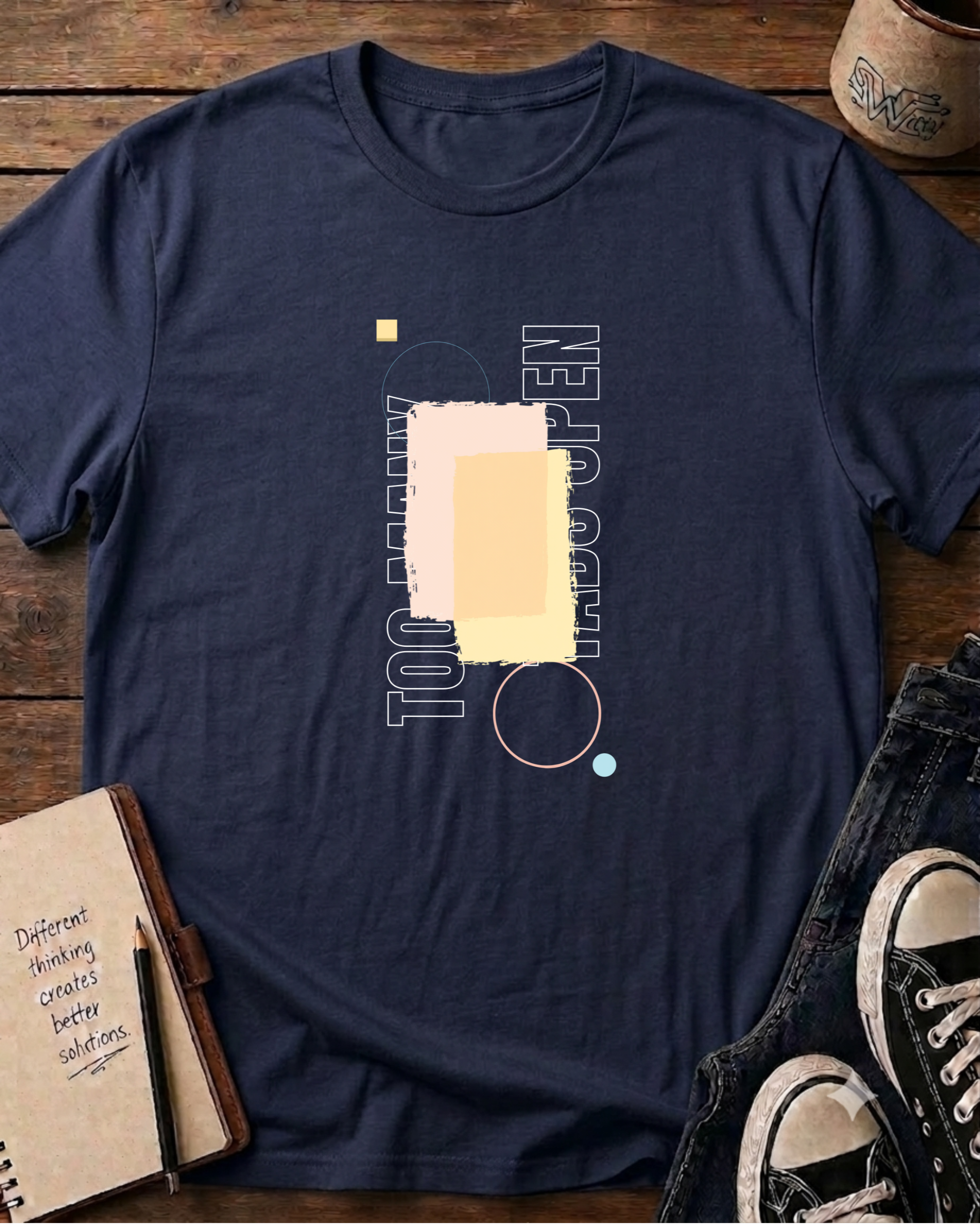 Too Much Minimal Art Graphic T-Shirt