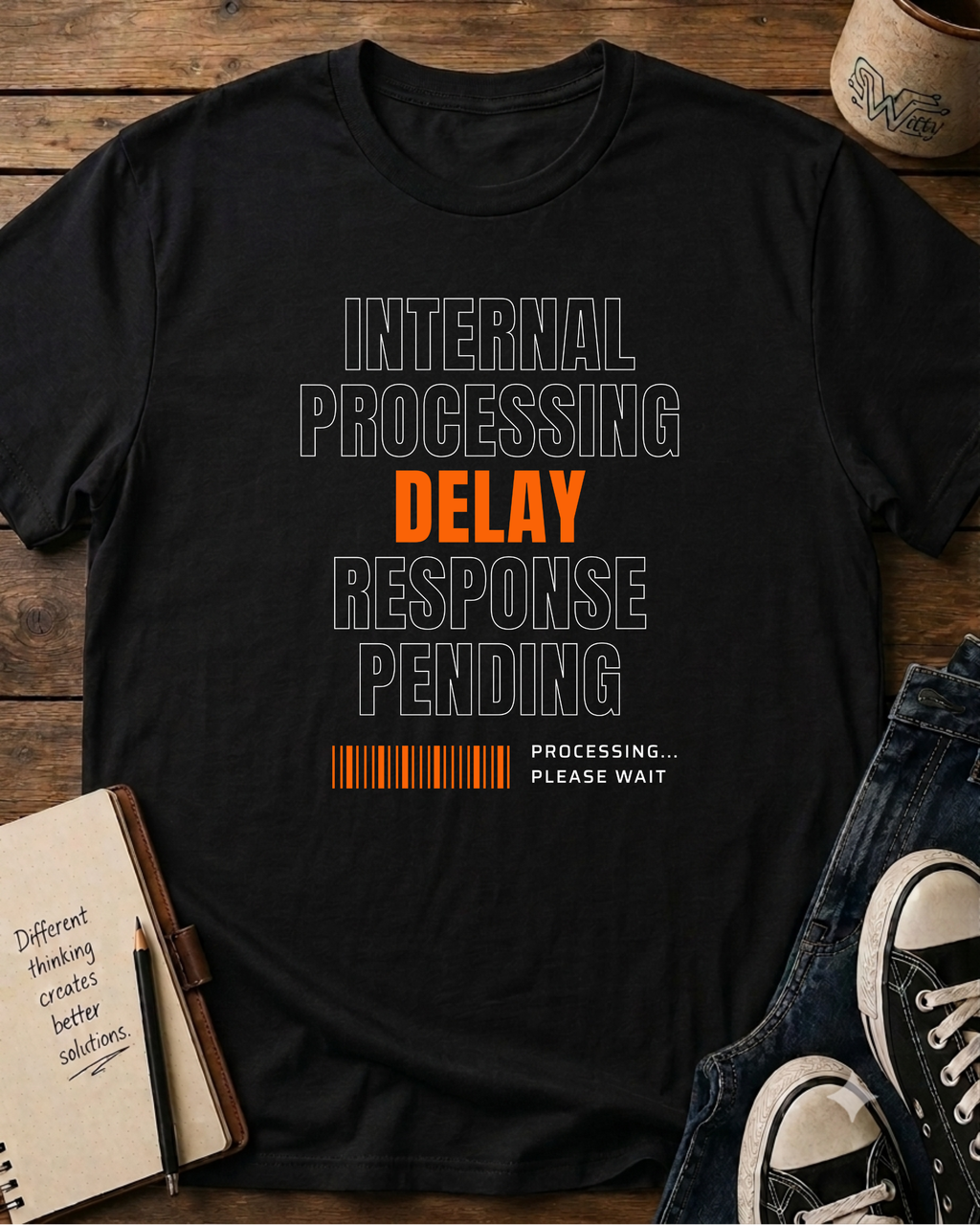 Internal Processing Delay  Tech Humor T-Shirt