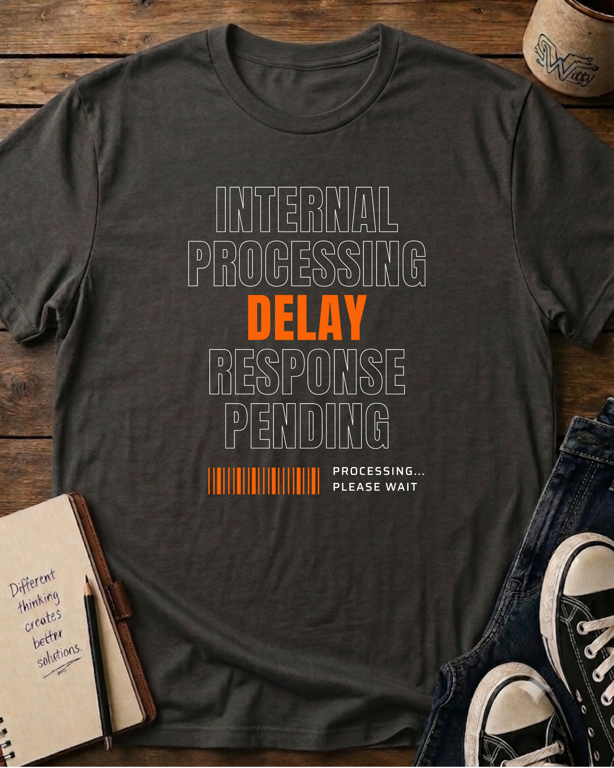 Internal Processing Delay  Tech Humor T-Shirt