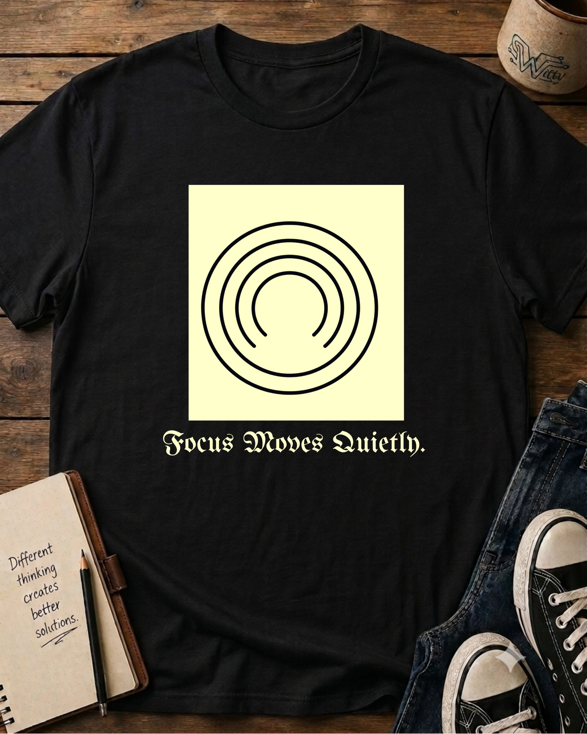 Focus Moves Quietly T‑Shirt