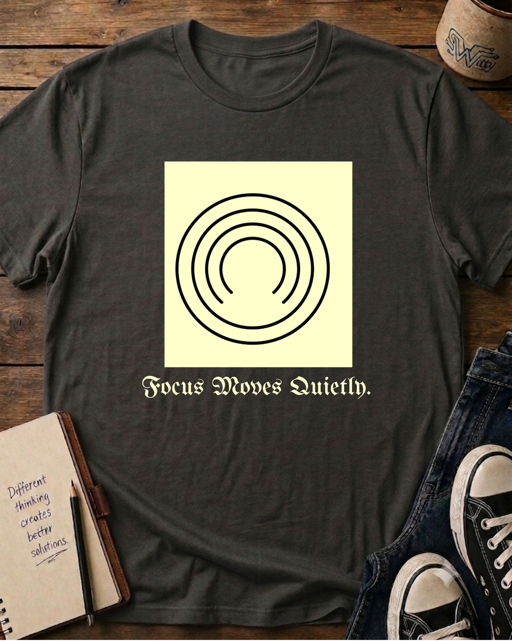 Focus Moves Quietly T‑Shirt