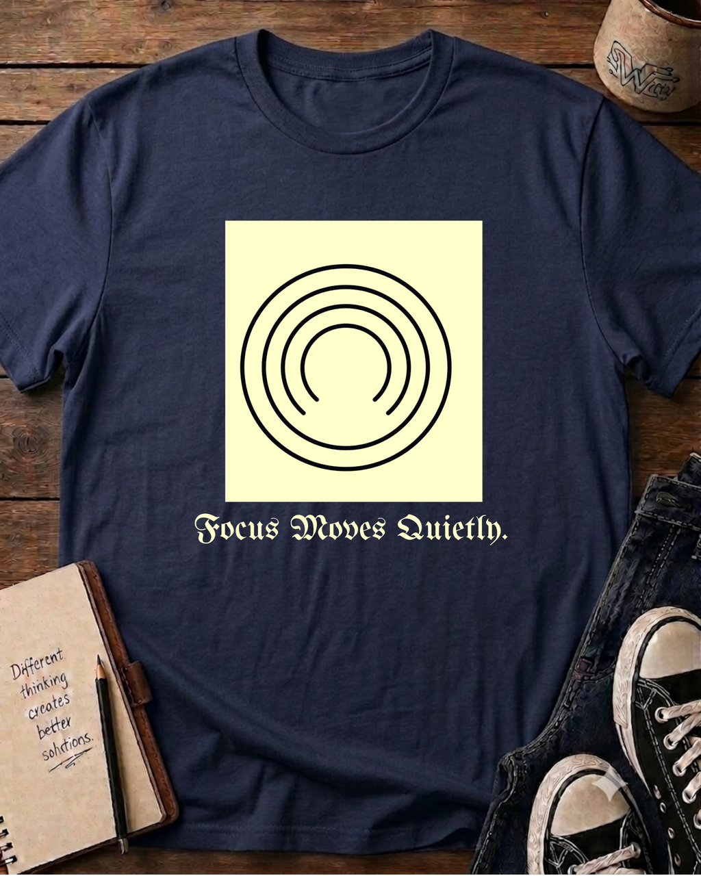 Focus Moves Quietly T‑Shirt