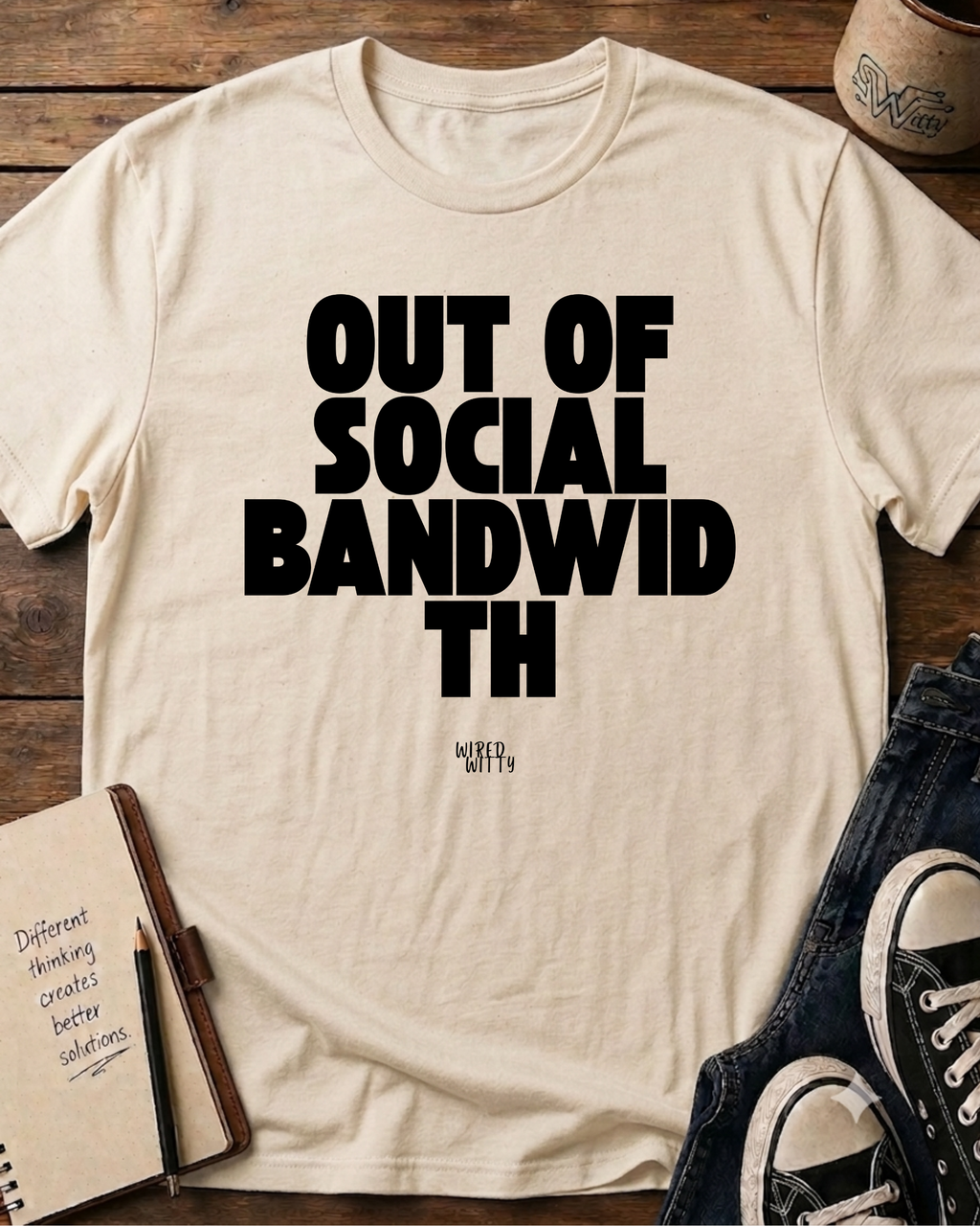 Out of Social Bandwidth Tee Graphic T-Shirt