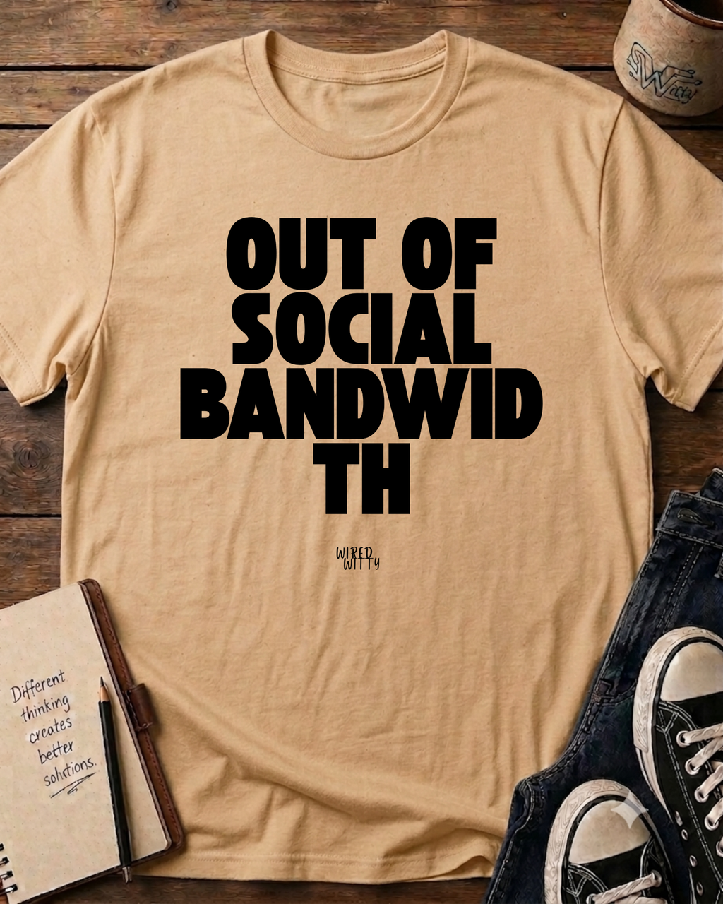 Out of Social Bandwidth Tee Graphic T-Shirt