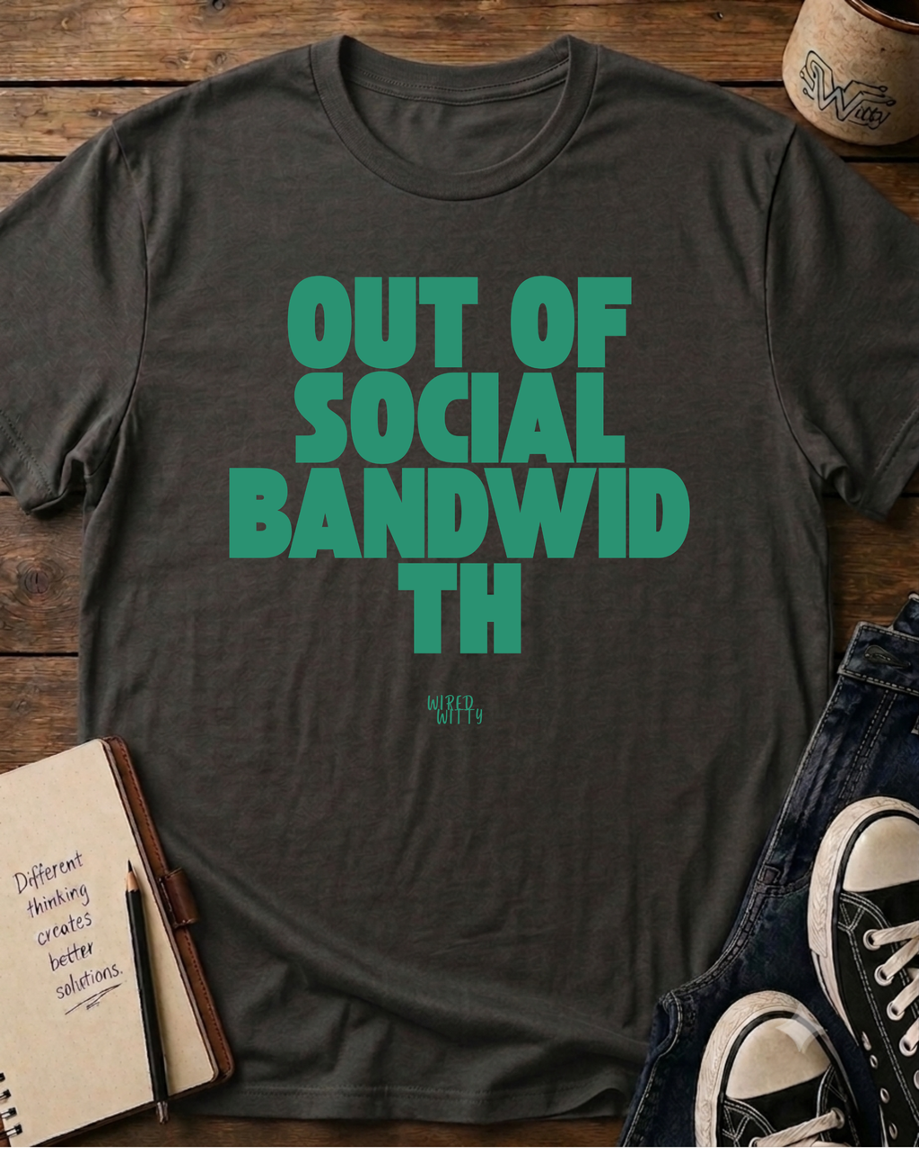 Out of Social Bandwidth Tee Graphic T-Shirt