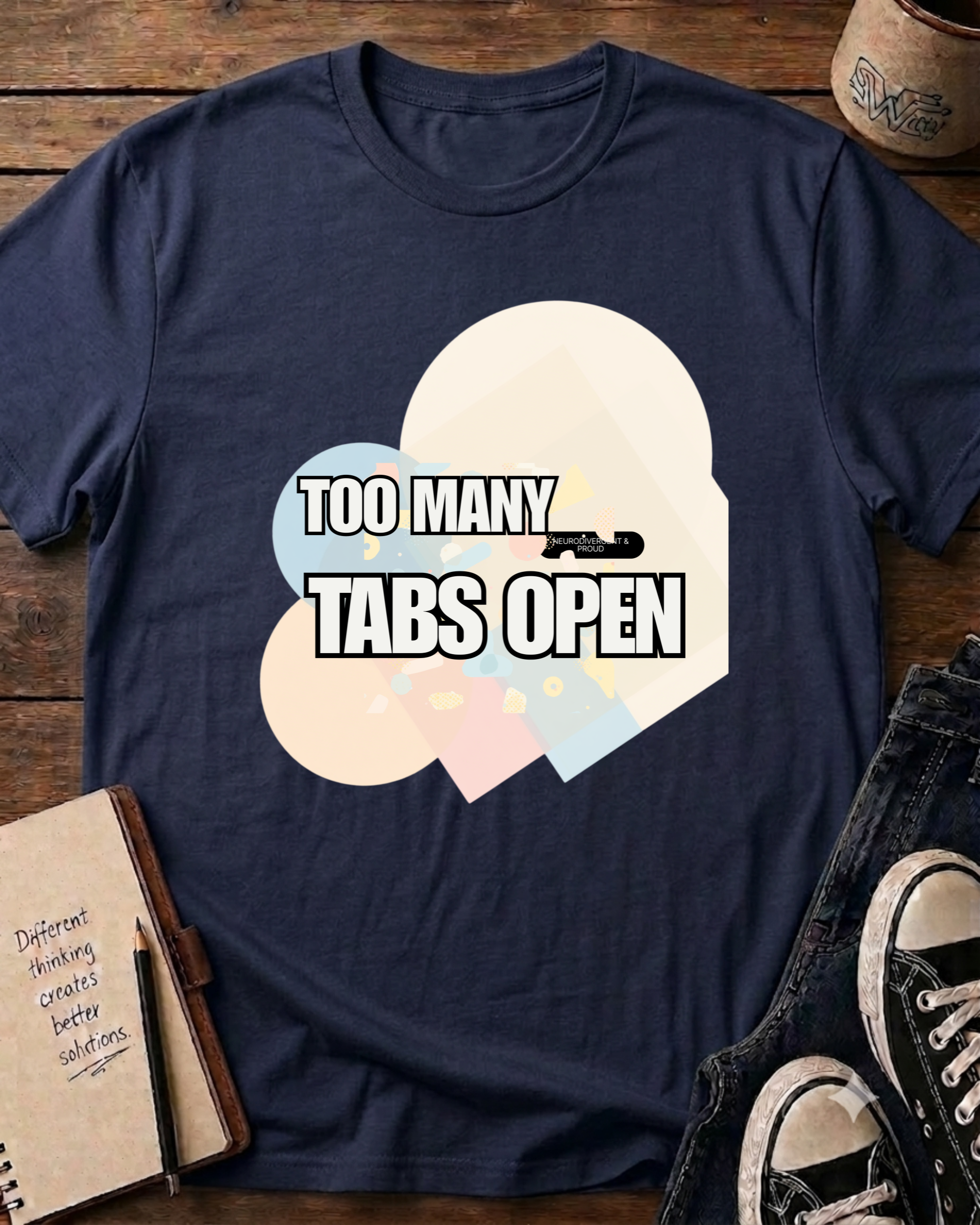 Too Many Tabs Open T‑Shirt