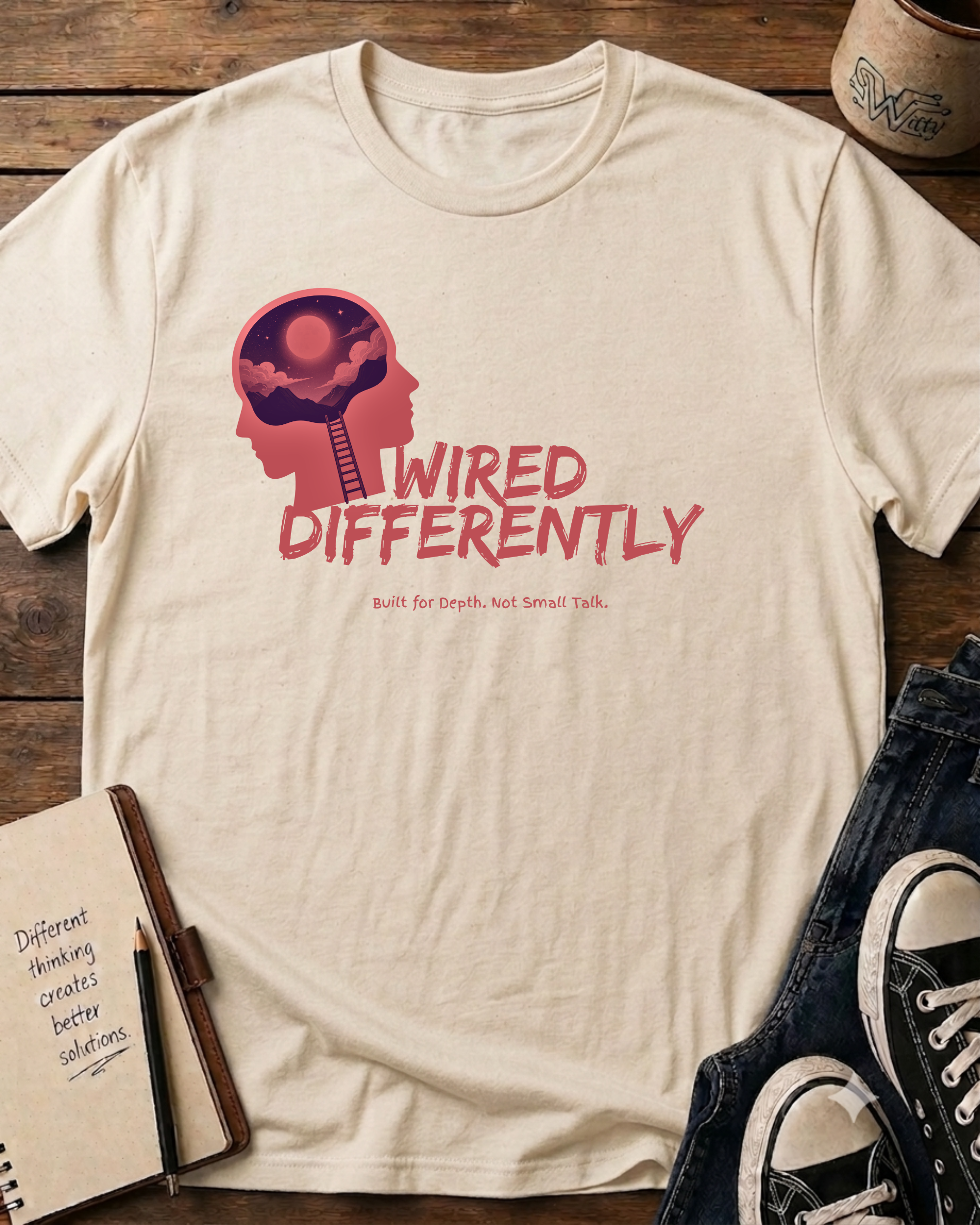 Wired Differently Neurodiversity Awareness Graphic T-Shirt