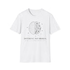 T-Shirt — Different, Not Broken Floral & Circuit Design