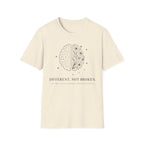 T-Shirt — Different, Not Broken Floral & Circuit Design