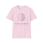 T-Shirt — Different, Not Broken Floral & Circuit Design