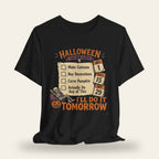 Halloween To-Do List T-Shirt
