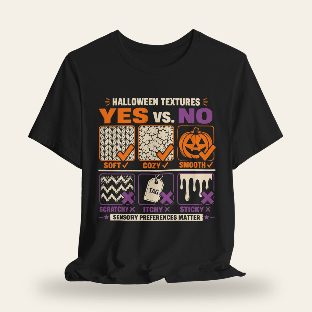 Halloween Textures Yes vs No T-Shirt