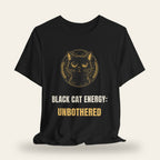 Black Cat Energy: Unbothered T-Shirt