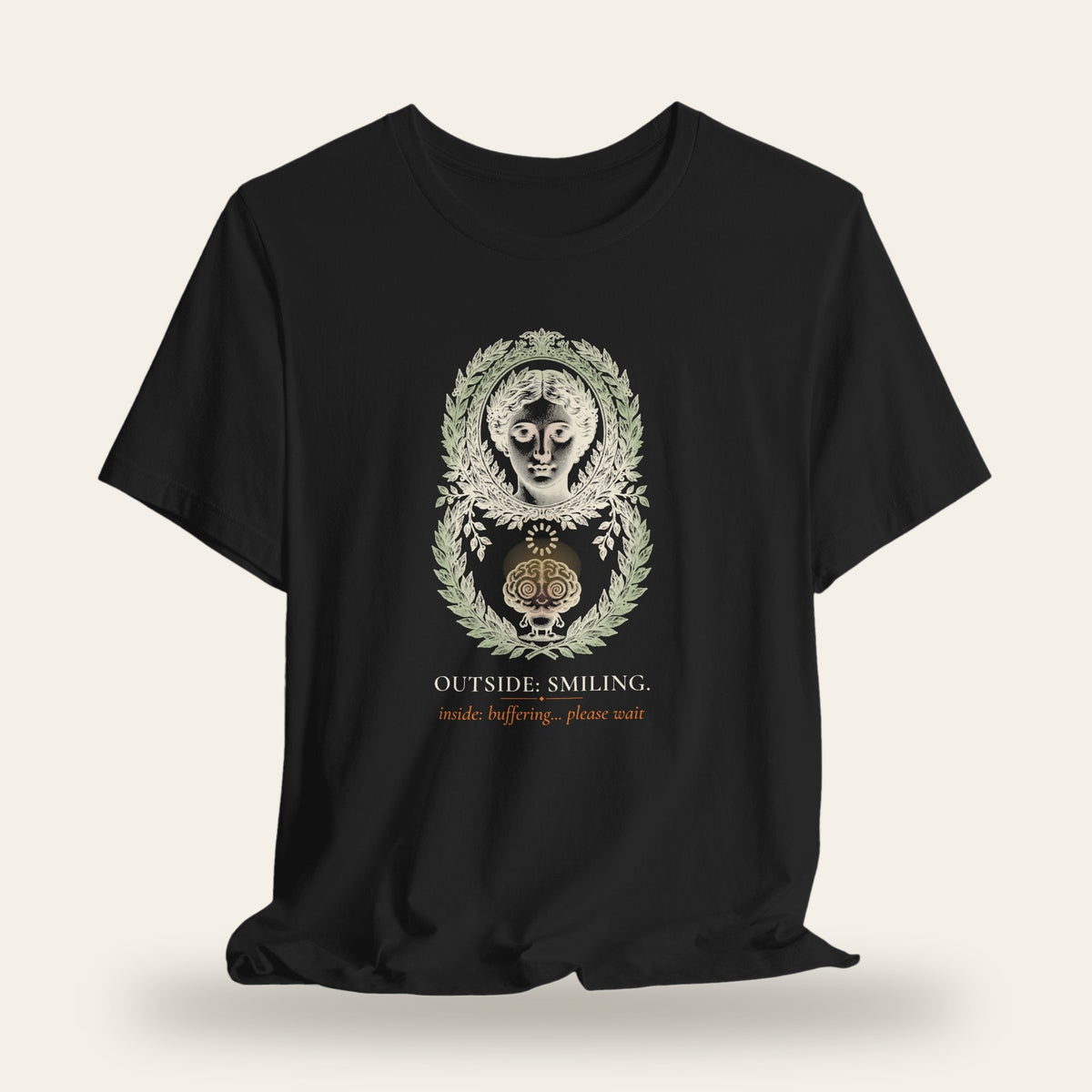 Outside Smiling, Inside Buffering Please Wait T-Shirt