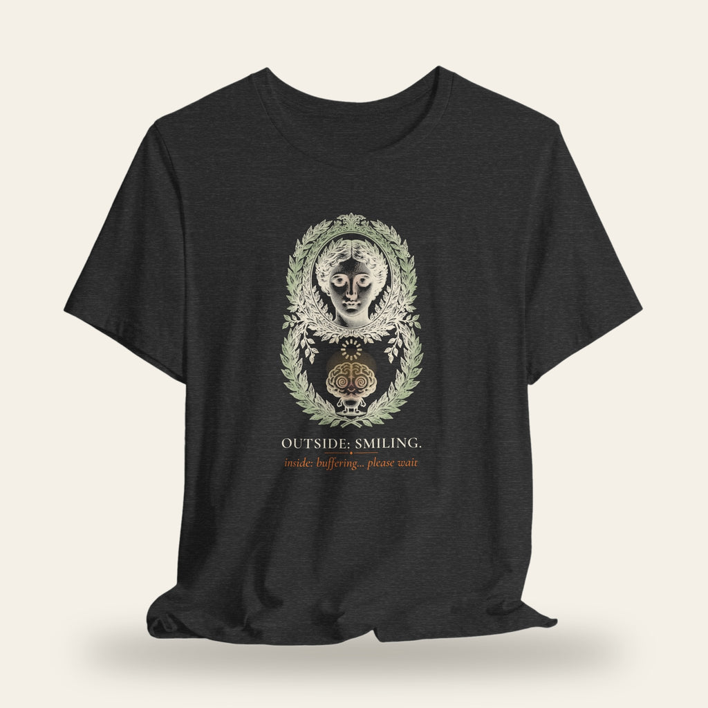 Outside Smiling, Inside Buffering Please Wait T-Shirt