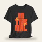 Internal Retro Graphic Lettering T-Shirt