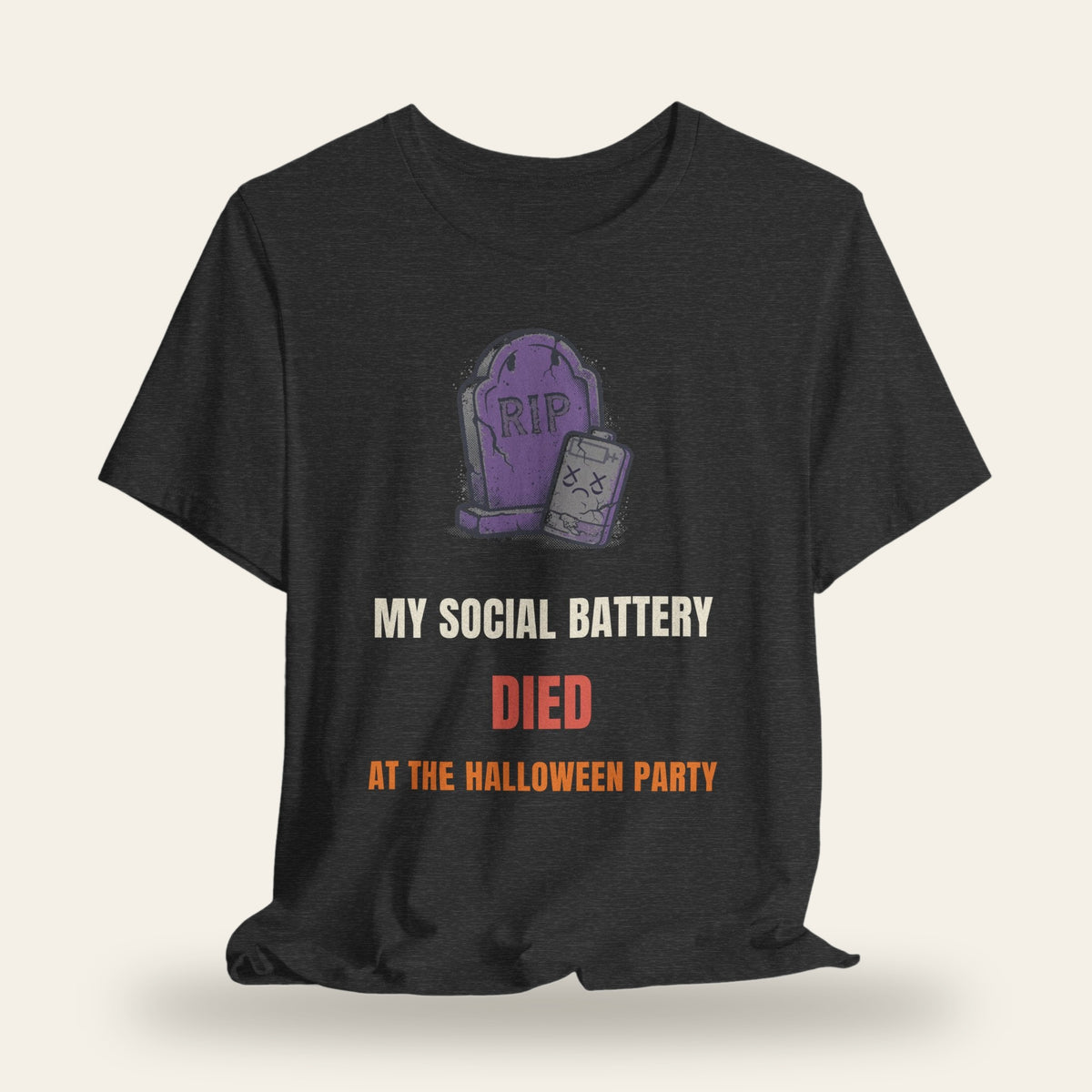 My Social Battery Died at the Halloween Party T-Shirt