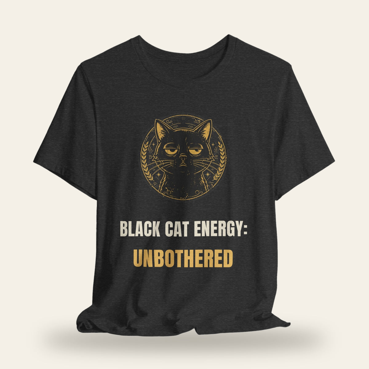Black Cat Energy: Unbothered T-Shirt