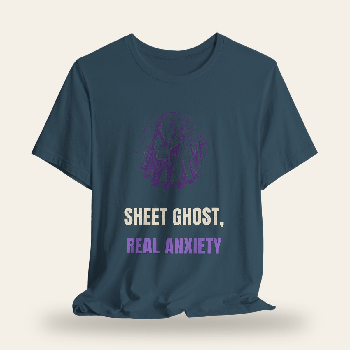 Sheet Ghost Real Anxiety T-Shirt
