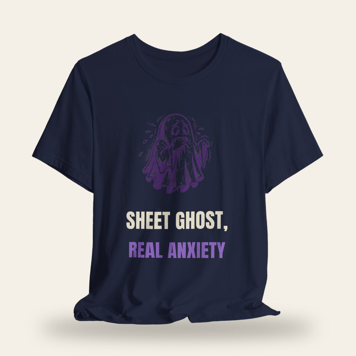 Sheet Ghost Real Anxiety T-Shirt