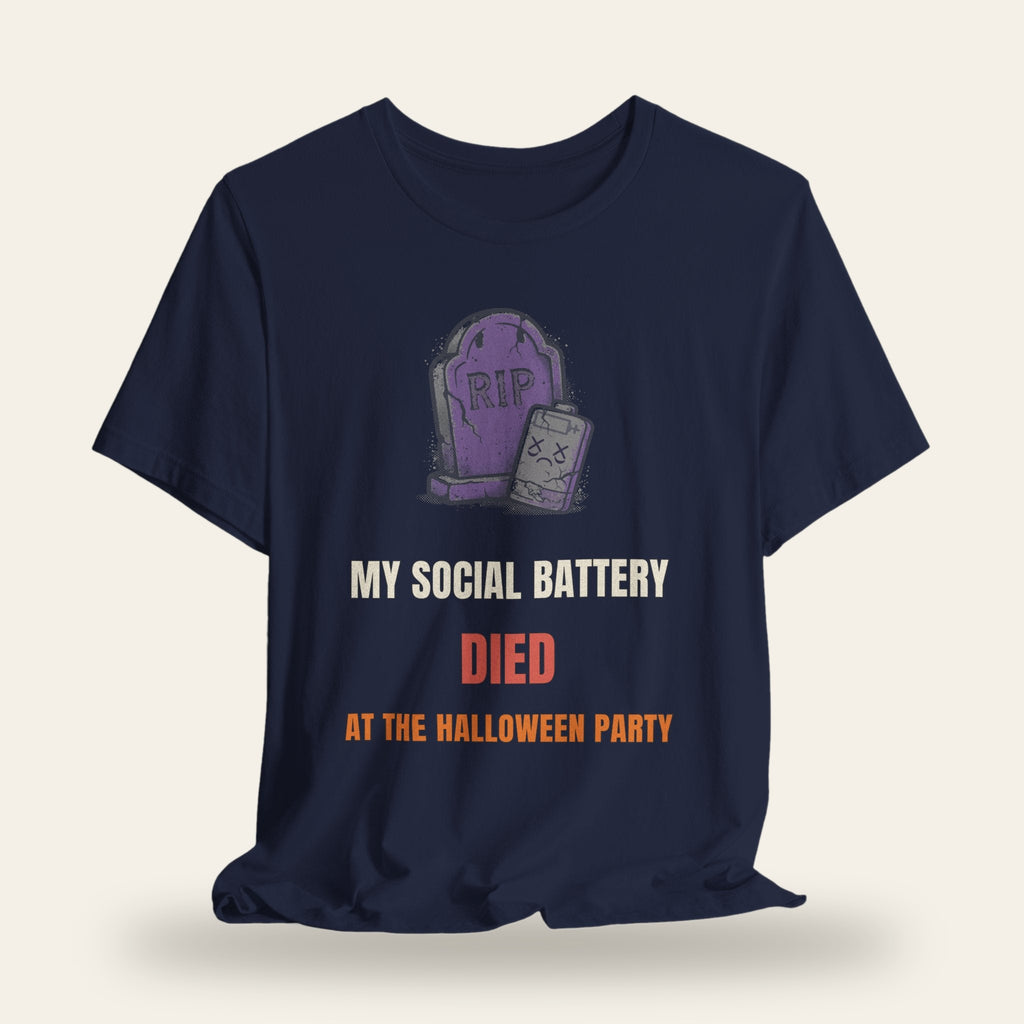 My Social Battery Died at the Halloween Party T-Shirt